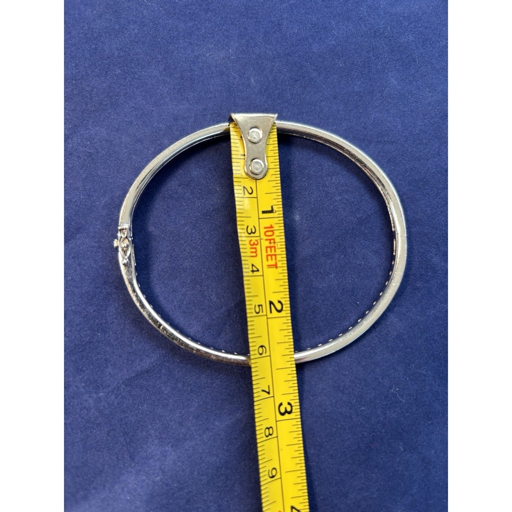 Sterling Silver & CZ QVC Ephinany Bangle Bracelet - Picture 9 of 14
